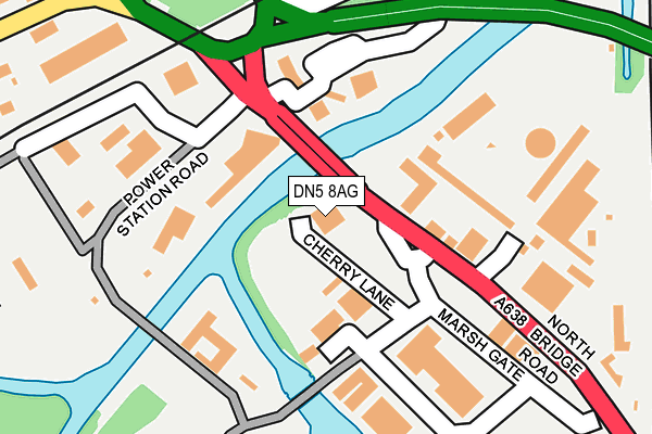 DN5 8AG map - OS OpenMap – Local (Ordnance Survey)