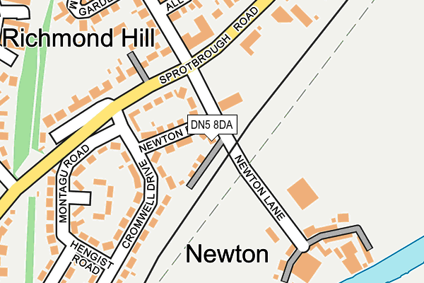 DN5 8DA map - OS OpenMap – Local (Ordnance Survey)