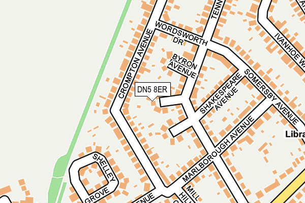 DN5 8ER map - OS OpenMap – Local (Ordnance Survey)