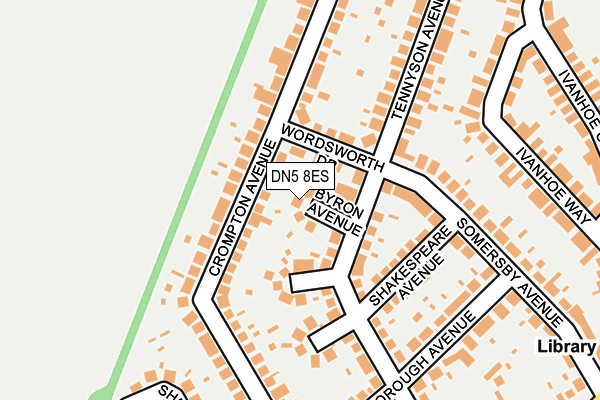 DN5 8ES map - OS OpenMap – Local (Ordnance Survey)