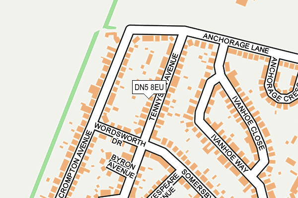 DN5 8EU map - OS OpenMap – Local (Ordnance Survey)