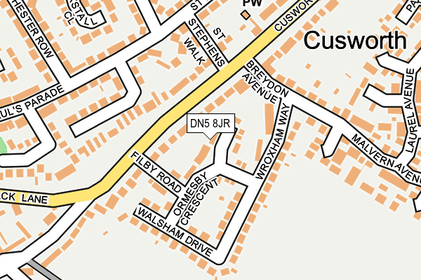 DN5 8JR map - OS OpenMap – Local (Ordnance Survey)