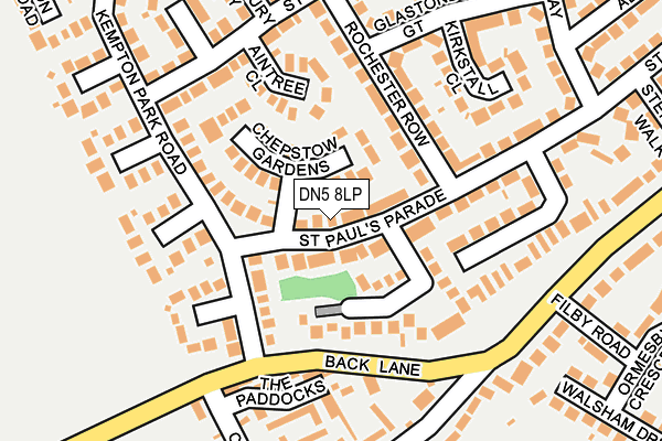 DN5 8LP map - OS OpenMap – Local (Ordnance Survey)