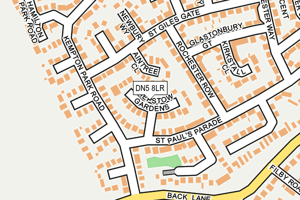 DN5 8LR map - OS OpenMap – Local (Ordnance Survey)