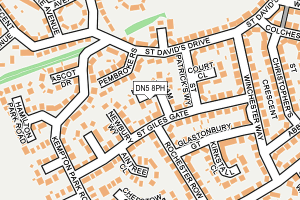 DN5 8PH map - OS OpenMap – Local (Ordnance Survey)