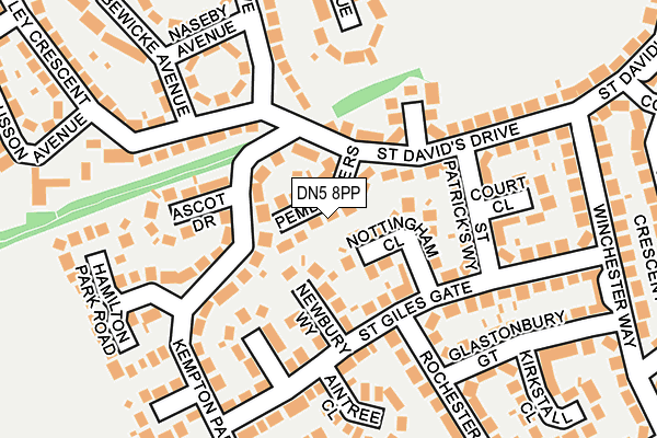 DN5 8PP map - OS OpenMap – Local (Ordnance Survey)