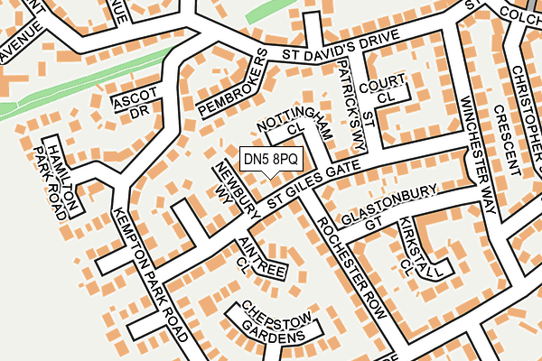DN5 8PQ map - OS OpenMap – Local (Ordnance Survey)