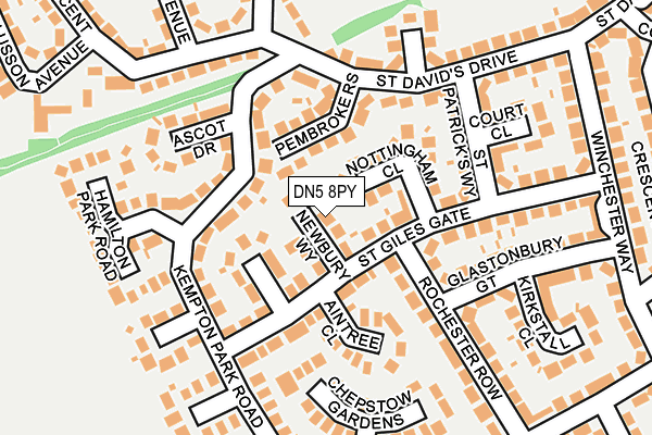 DN5 8PY map - OS OpenMap – Local (Ordnance Survey)