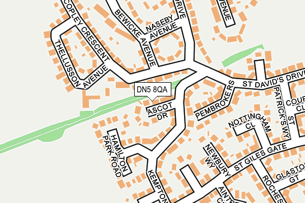 DN5 8QA map - OS OpenMap – Local (Ordnance Survey)