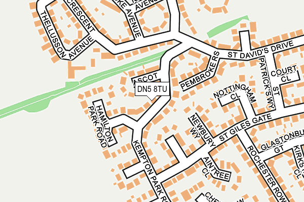 DN5 8TU map - OS OpenMap – Local (Ordnance Survey)