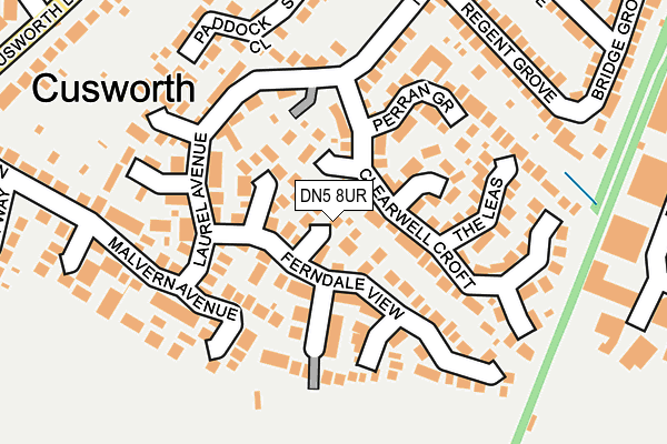 DN5 8UR map - OS OpenMap – Local (Ordnance Survey)