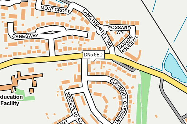 DN5 9ED map - OS OpenMap – Local (Ordnance Survey)