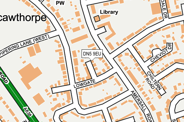 DN5 9EU map - OS OpenMap – Local (Ordnance Survey)