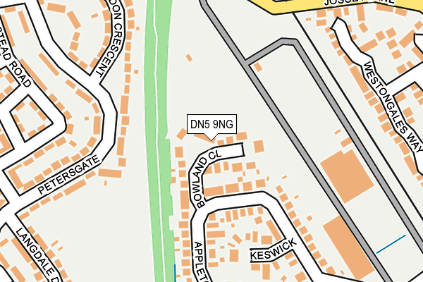 DN5 9NG map - OS OpenMap – Local (Ordnance Survey)