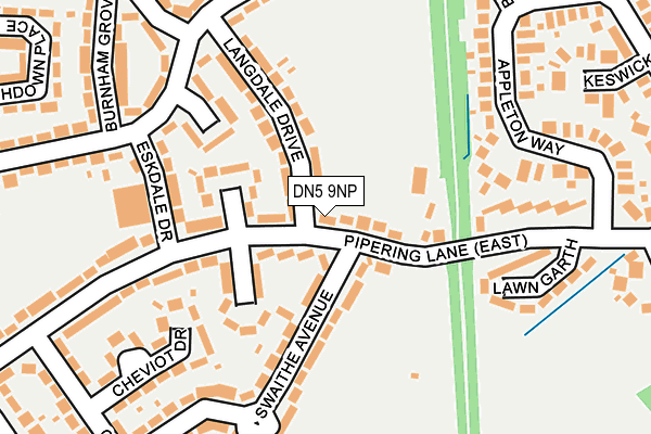 DN5 9NP map - OS OpenMap – Local (Ordnance Survey)