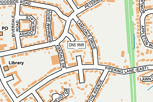 DN5 9NR map - OS OpenMap – Local (Ordnance Survey)