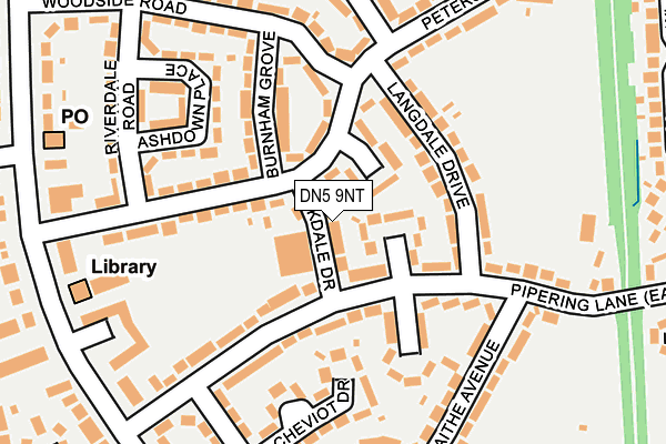 DN5 9NT map - OS OpenMap – Local (Ordnance Survey)