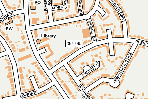 DN5 9NU map - OS OpenMap – Local (Ordnance Survey)