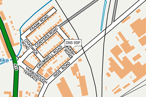 DN5 9SP map - OS OpenMap – Local (Ordnance Survey)