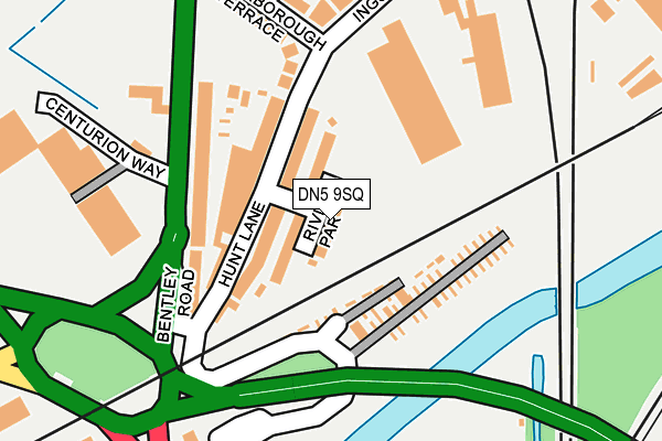 DN5 9SQ map - OS OpenMap – Local (Ordnance Survey)