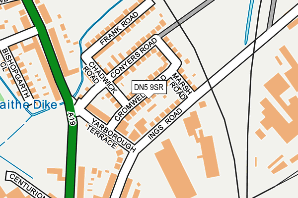 DN5 9SR map - OS OpenMap – Local (Ordnance Survey)