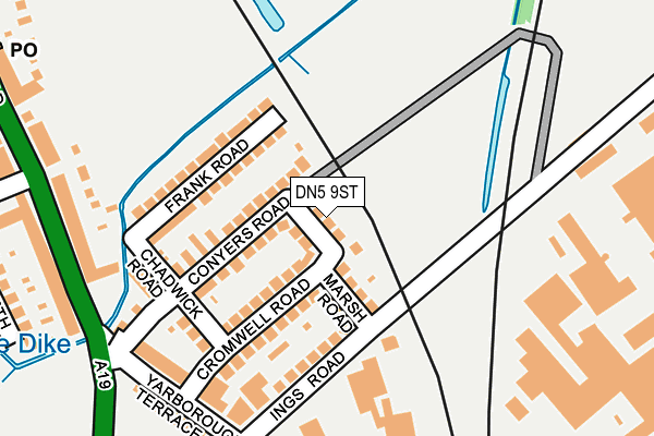 DN5 9ST map - OS OpenMap – Local (Ordnance Survey)