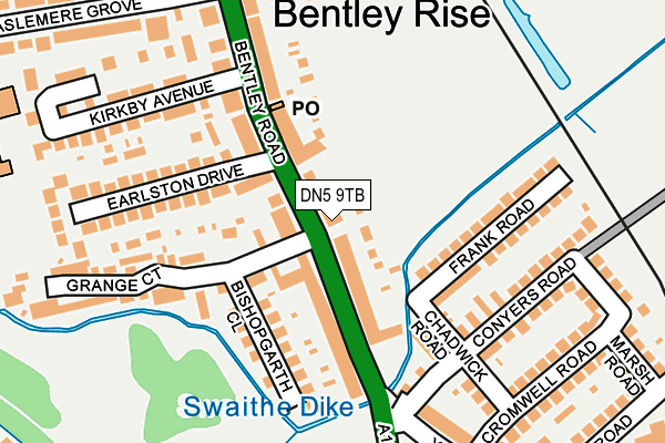 Map of BENTLEY CONVENIENCE STORE LTD at local scale
