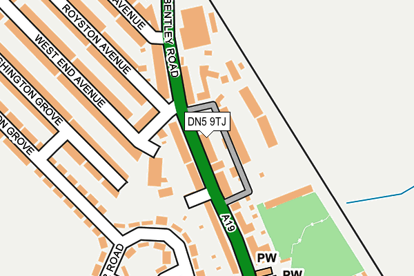 Map of DORTRANS LTD at local scale