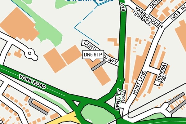 DN5 9TP map - OS OpenMap – Local (Ordnance Survey)