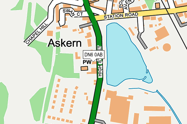 Map of CROWN ASKERN LTD at local scale