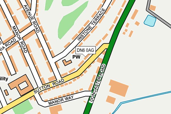 DN6 0AG map - OS OpenMap – Local (Ordnance Survey)