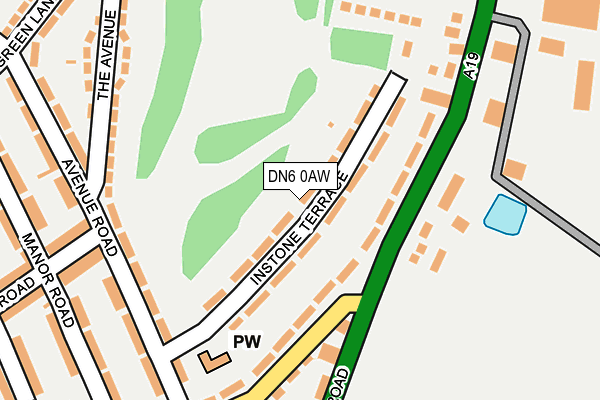 DN6 0AW map - OS OpenMap – Local (Ordnance Survey)