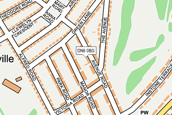 DN6 0BG map - OS OpenMap – Local (Ordnance Survey)