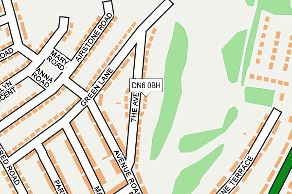 DN6 0BH map - OS OpenMap – Local (Ordnance Survey)