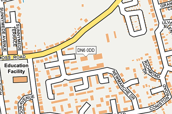 DN6 0DD map - OS OpenMap – Local (Ordnance Survey)