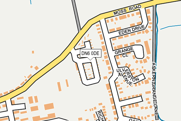 DN6 0DE map - OS OpenMap – Local (Ordnance Survey)