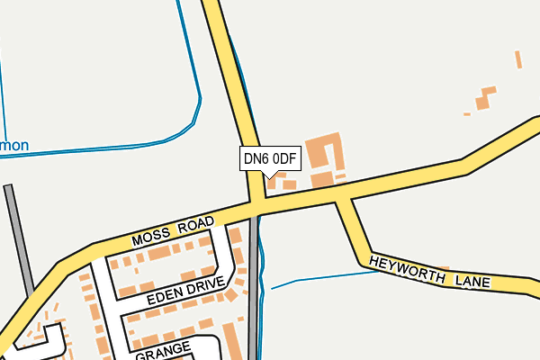 DN6 0DF map - OS OpenMap – Local (Ordnance Survey)