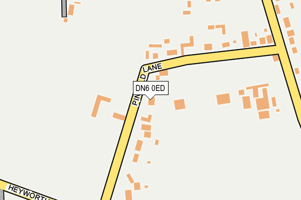 DN6 0ED map - OS OpenMap – Local (Ordnance Survey)