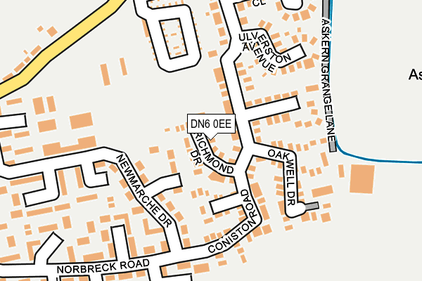 DN6 0EE map - OS OpenMap – Local (Ordnance Survey)