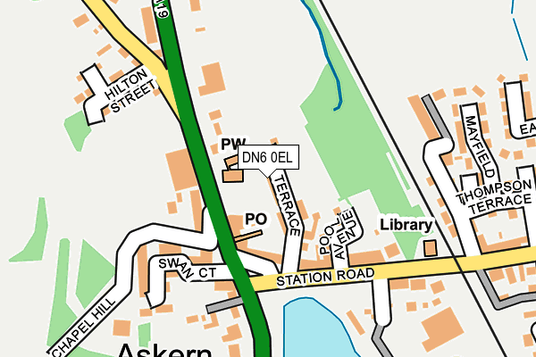 DN6 0EL map - OS OpenMap – Local (Ordnance Survey)