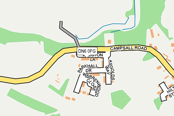DN6 0FG map - OS OpenMap – Local (Ordnance Survey)