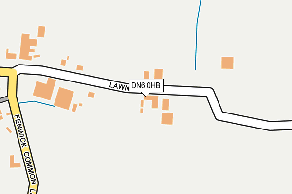 DN6 0HB map - OS OpenMap – Local (Ordnance Survey)