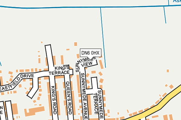 DN6 0HX map - OS OpenMap – Local (Ordnance Survey)
