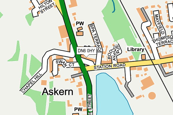 DN6 0HY map - OS OpenMap – Local (Ordnance Survey)