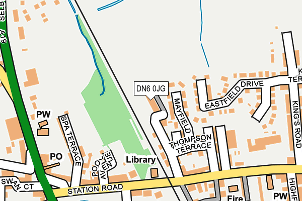 DN6 0JG map - OS OpenMap – Local (Ordnance Survey)