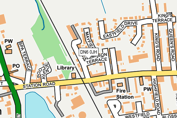 DN6 0JH map - OS OpenMap – Local (Ordnance Survey)