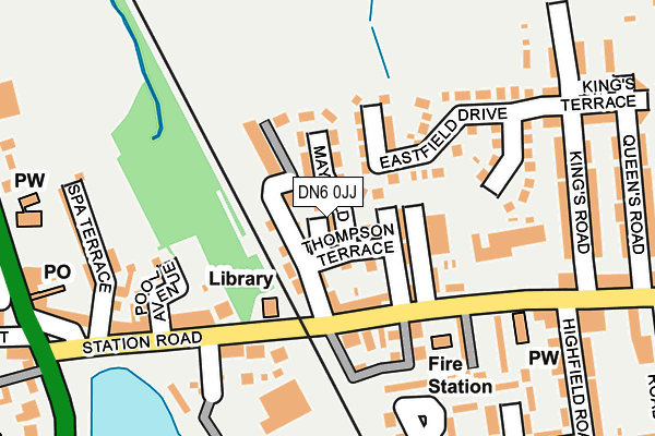 DN6 0JJ map - OS OpenMap – Local (Ordnance Survey)