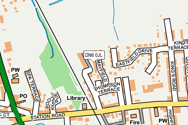 DN6 0JL map - OS OpenMap – Local (Ordnance Survey)