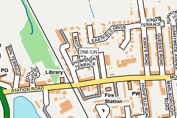DN6 0JN map - OS OpenMap – Local (Ordnance Survey)