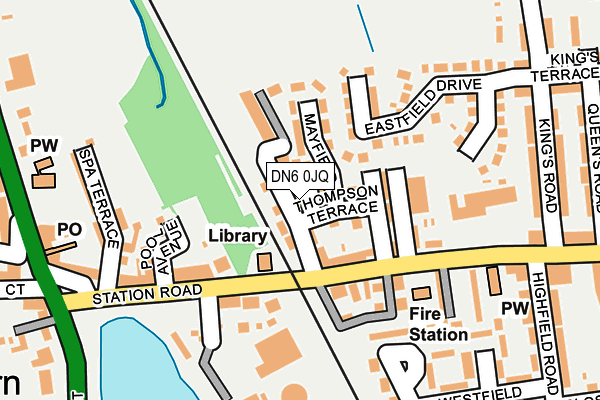 DN6 0JQ map - OS OpenMap – Local (Ordnance Survey)